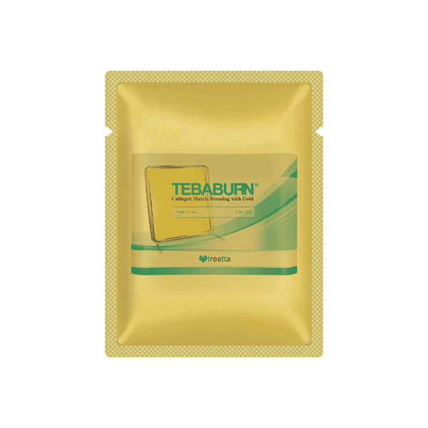  پانسمان سوختگی ماتریکس کلاژن طلا طبابرن تریتا