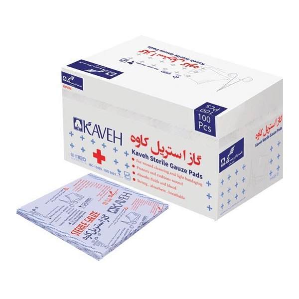 گاز استریل کاوه بسته 100 عددی
