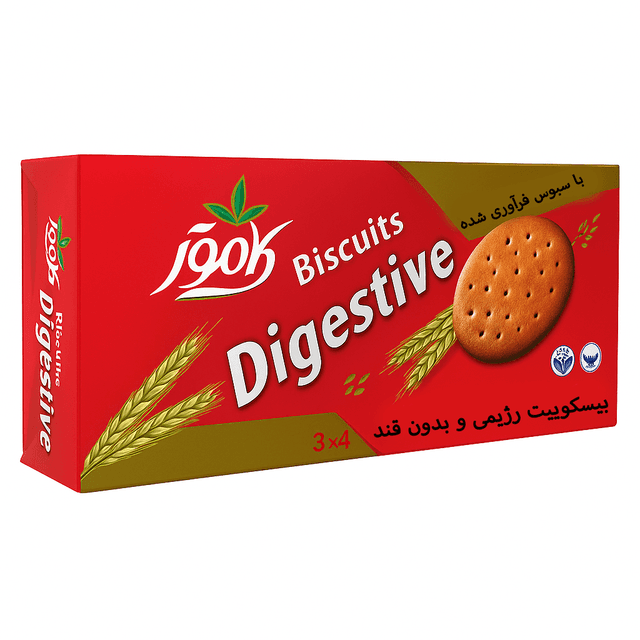 بیسکویت دایجستیو بدون شکر و رژیمی کامور